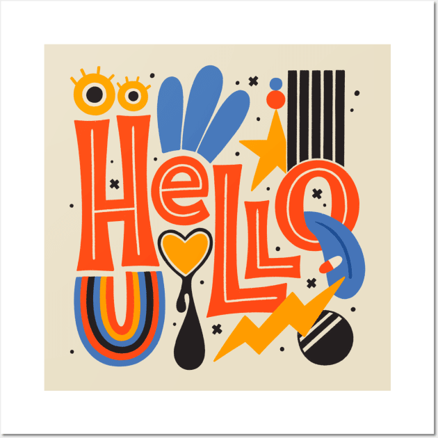 Hello Wall Art by MelCerri